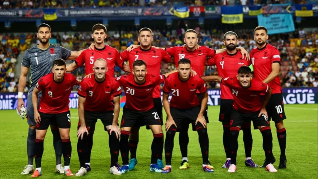 Albania’s National Football Team secures first victory against Ukraine in National League qualifier