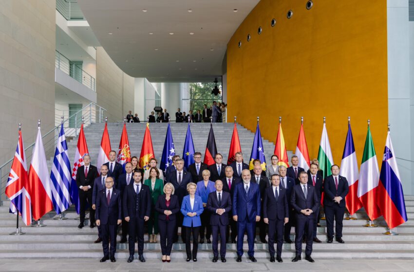 Western Balkan countries at the 10th-anniversary summit of the Berlin Process