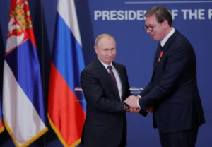 Vladimir Putin and Aleksandar Vučić