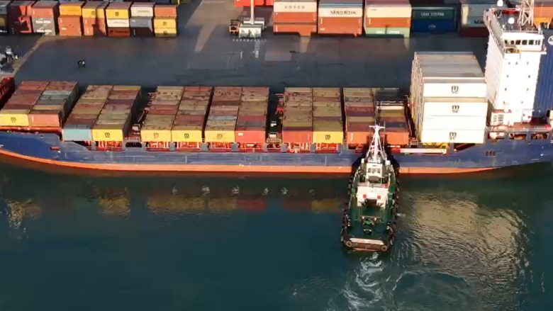 Turkish ship with suspected hazardous waste docks in Durrës