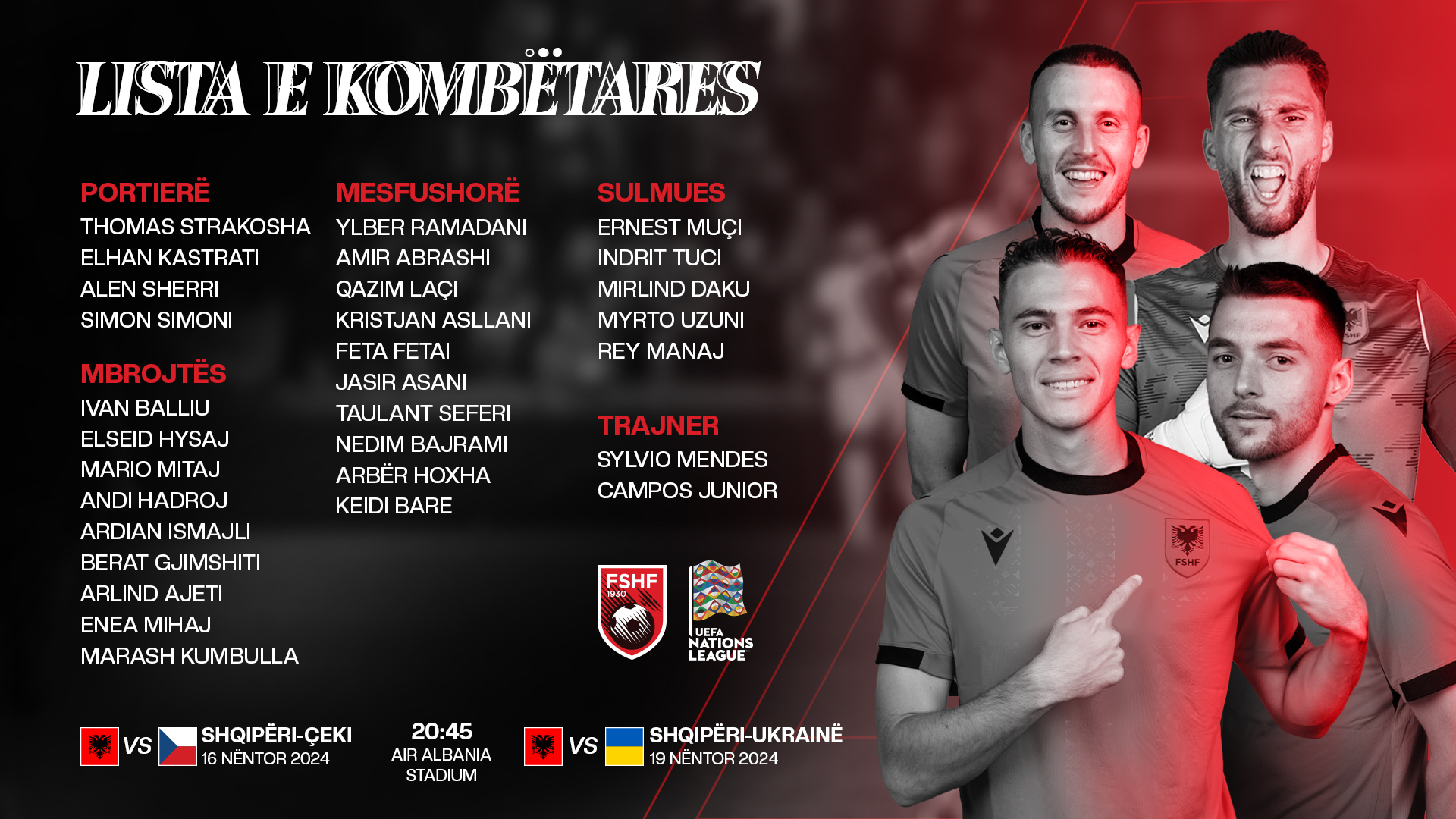 Albanian National Team prepares for final UEFA Nations League matches