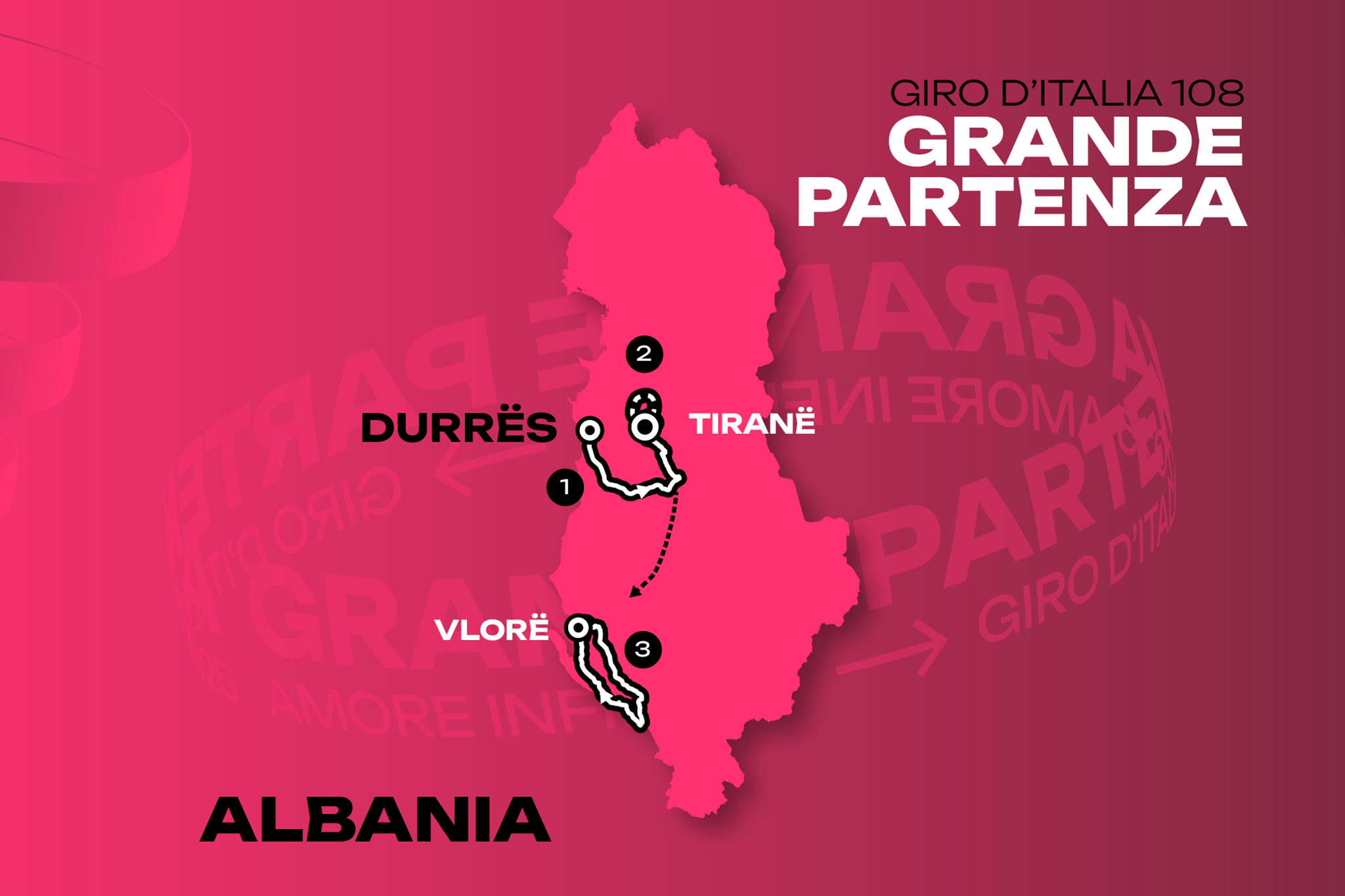 Giro d’Italia 2025 to begin in Albania