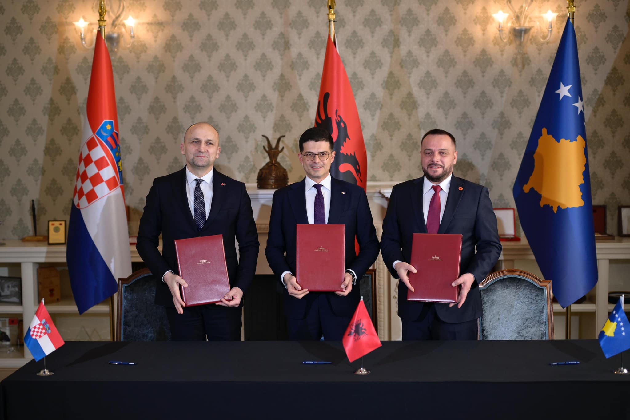 Albania, Kosovo, and Croatia sign trilateral defense agreement to strengthen regional security