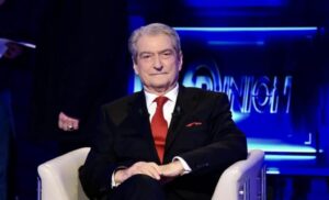 Sali Berisha, leader of the Democratic Party.