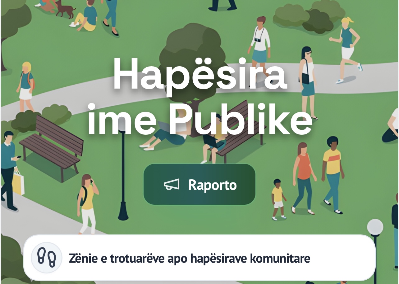 Albania launches “My Public Space” portal to report encroachment; hundreds of tips in first hours